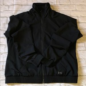 Women’s Black Under Armour windbreaker. Sz L